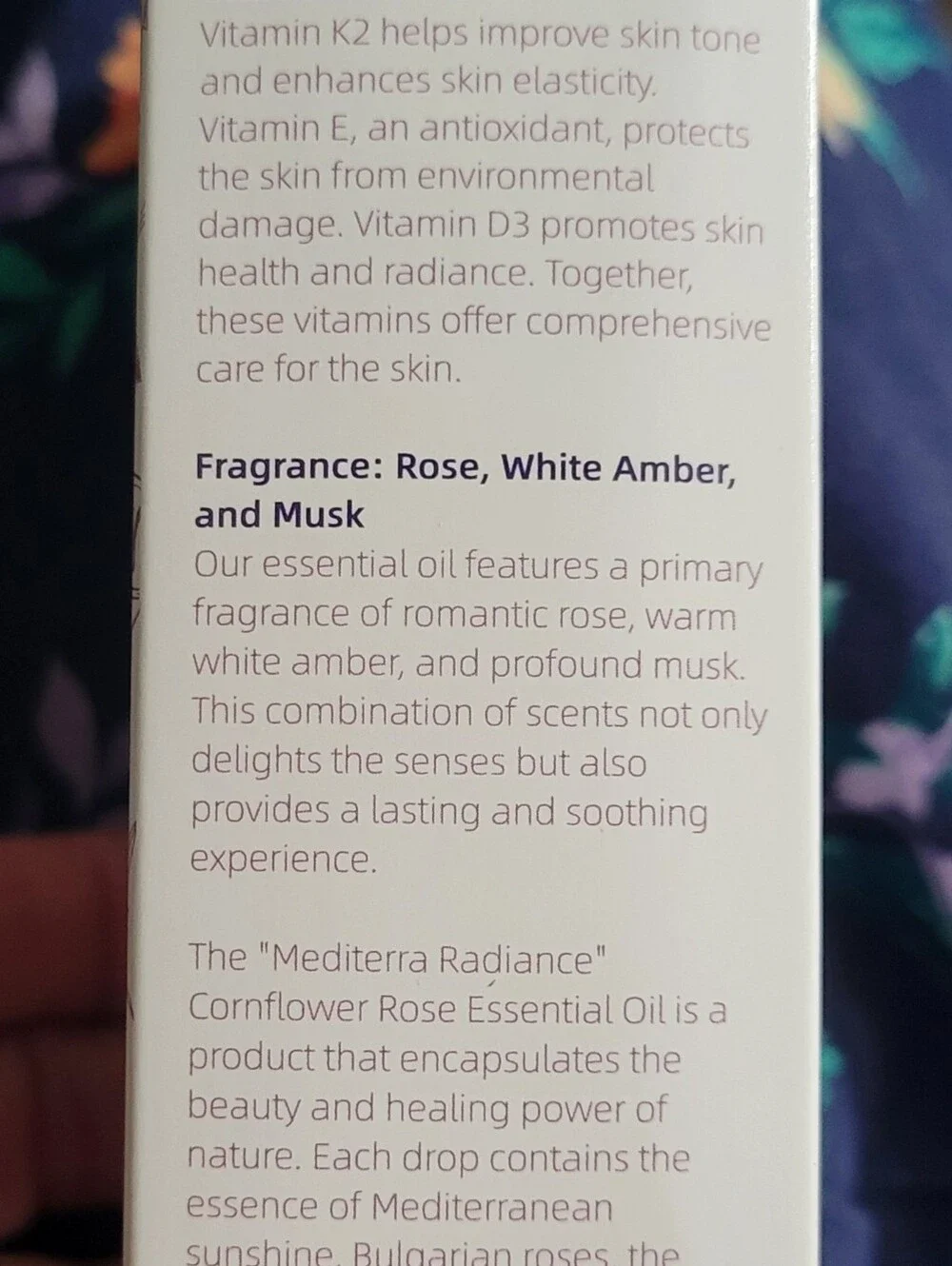 Mediterra Radiance Cornflower Rose Almond Body Oil With Crystals